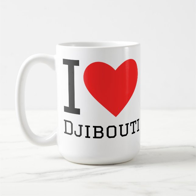 Mug J'adore Djibouti  (Gauche)