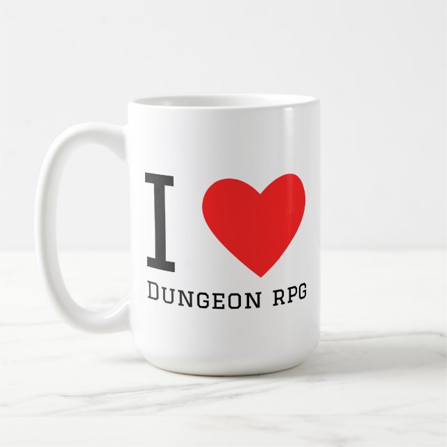 Mug J'adore dungeon rpg  (Gauche)
