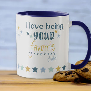 Mug J'adore être votre enfant préféré - Drôle de fête