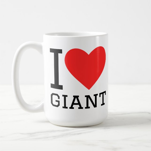 Mug J'adore géant (Gauche)
