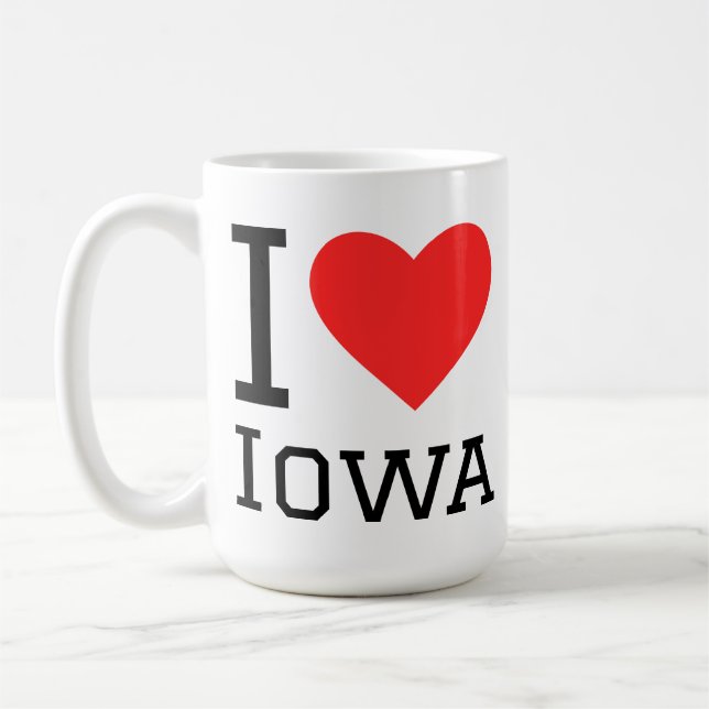 Mug J'adore Iowa  (Gauche)