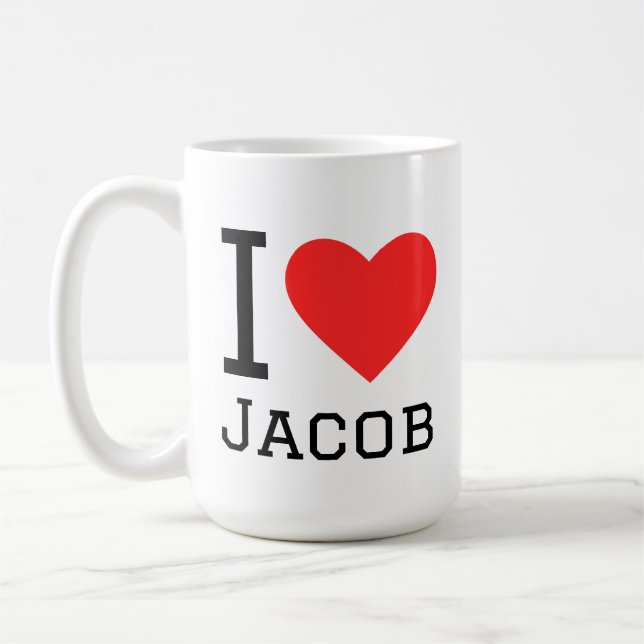 Mug J'adore jacob (Gauche)