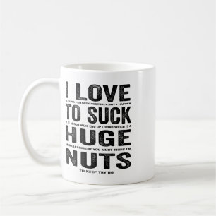 Mug J'adore jouer au football fantastique Hommes roses