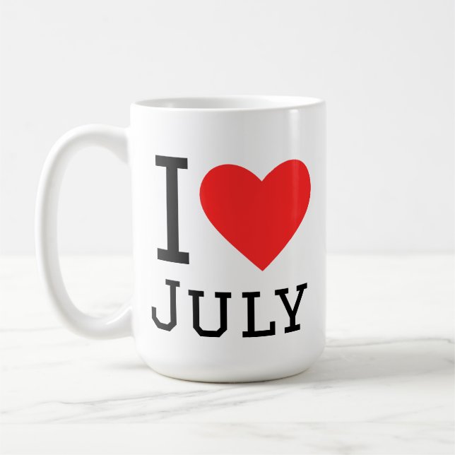 Mug J'adore juillet (Gauche)