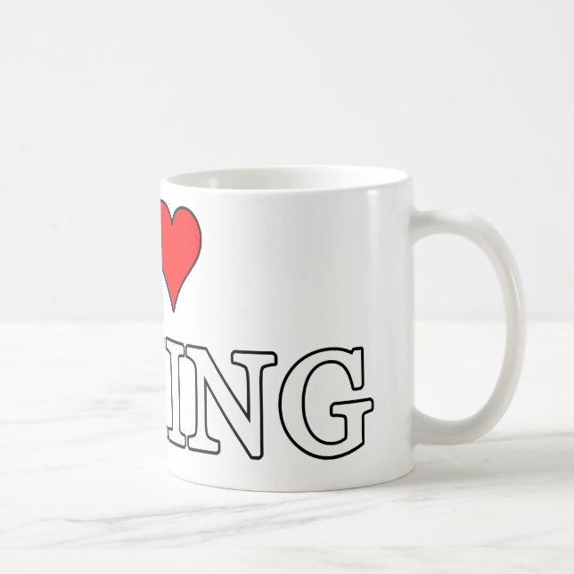 Mug J'adore la boxe (Droite)
