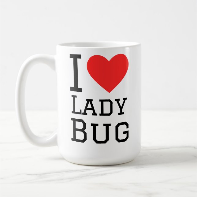 Mug J'adore la coccinelle (Gauche)