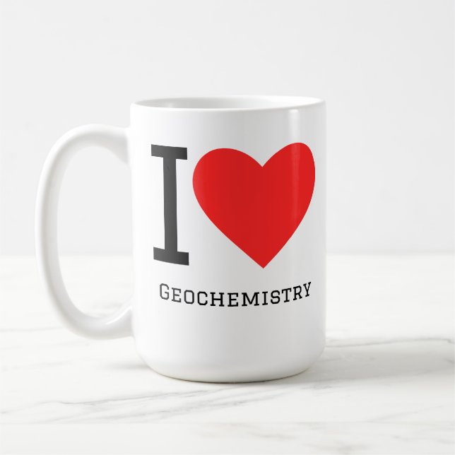 Mug J'adore la géochimie (Gauche)