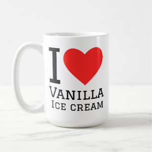 Mug J'adore la glace à la vanille