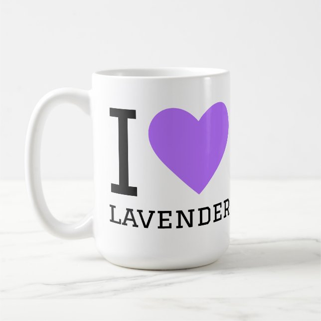 Mug J'adore la lavande (Gauche)