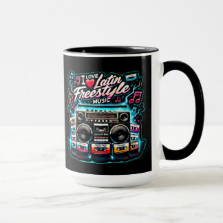 Mug J'adore la musique latine Freestyle