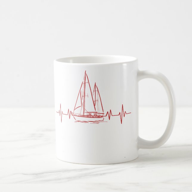 Mug j'adore la navigation nautique décoration océaniqu (Droite)