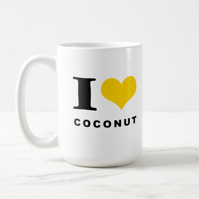 Mug J'adore la noix de coco (Gauche)