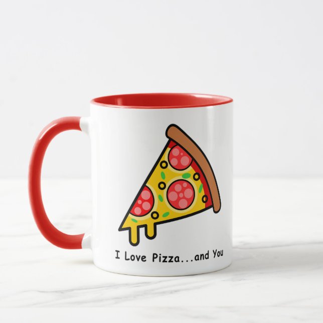 Mug J'adore la pizza...et vous drôle (Gauche)