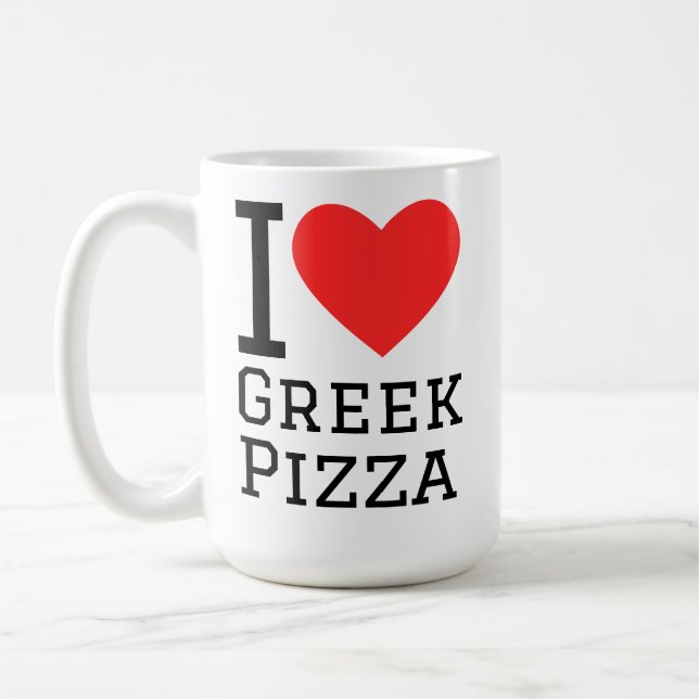 Mug J'adore la pizza grecque (Gauche)