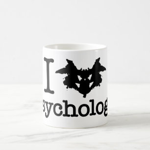 Mug J'adore la psychologie (tâche de Rorschach)