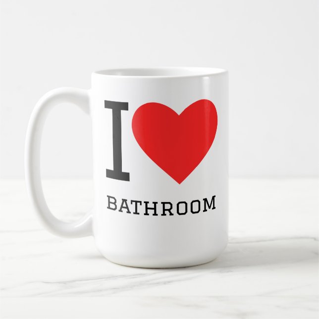 Mug J'adore la salle de bain (Gauche)