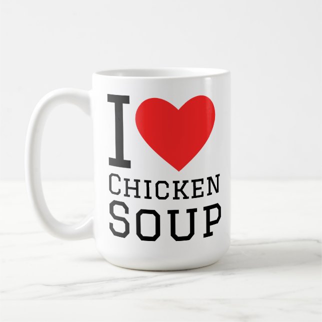 Mug J'adore la soupe de poulet (Gauche)
