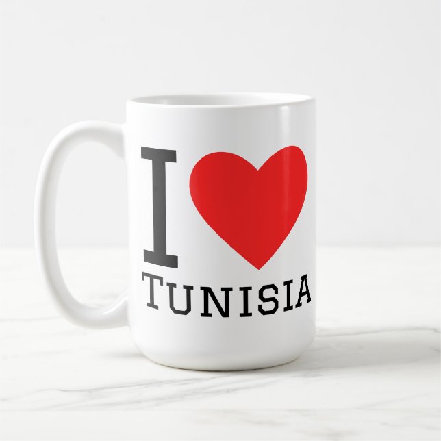Mug J'adore la Tunisie  (Gauche)