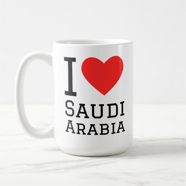 Mug J'adore l'Arabie saoudite  (Gauche)