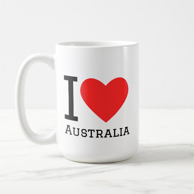 Mug J'adore l'Australie  (Gauche)