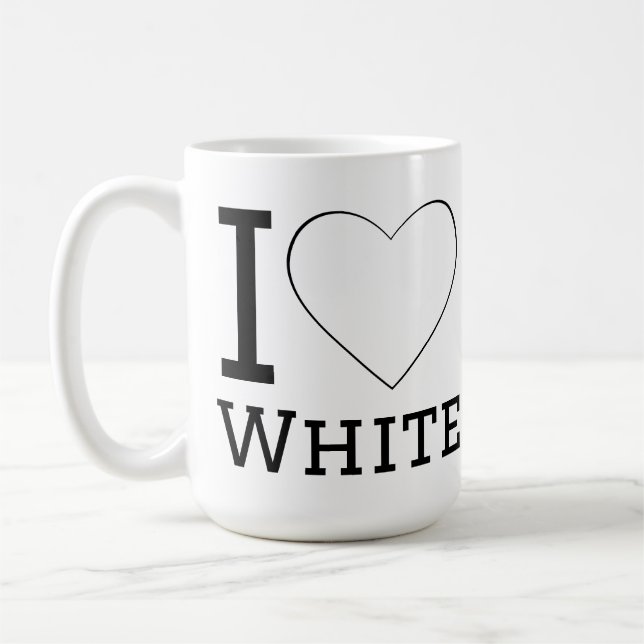 Mug J'adore le blanc  (Gauche)