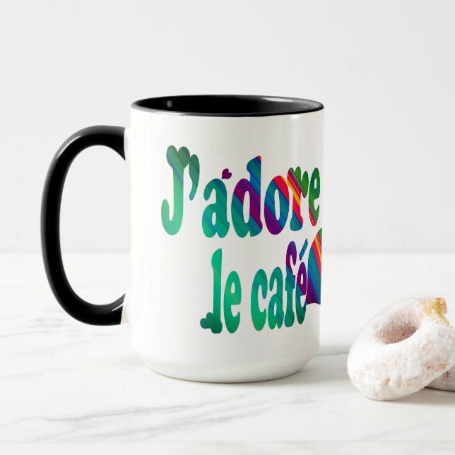 Mug J'adore le café (Avec donut)