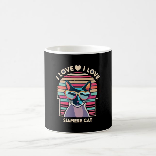 Mug J'adore le chat siamois (Centre)