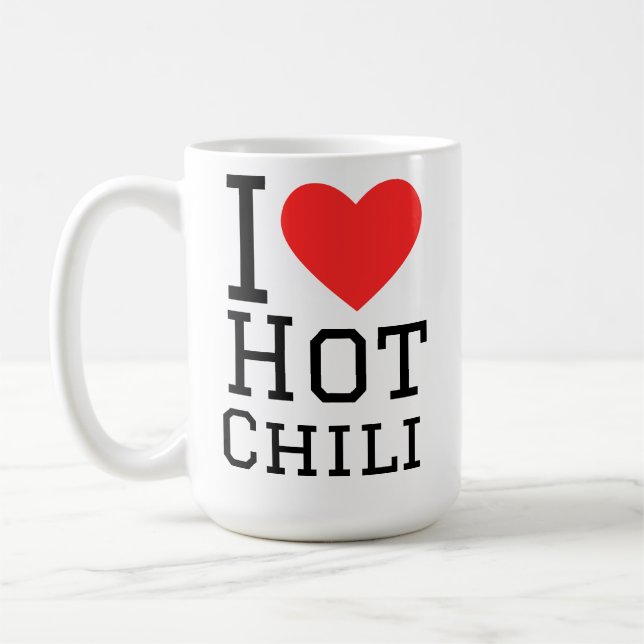 Mug J'adore le chili épicé (Gauche)