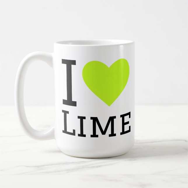 Mug J'adore le citron vert (Gauche)