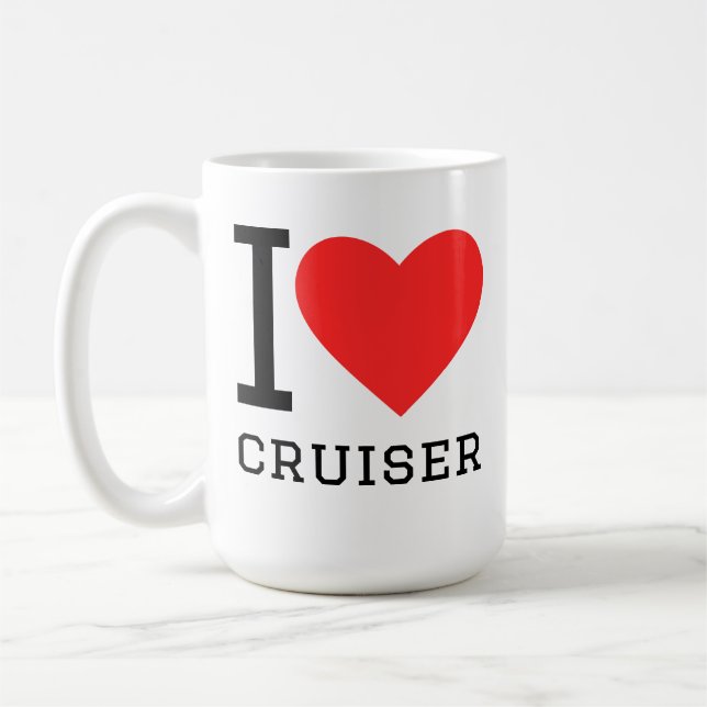 Mug J'adore le croiseur (Gauche)