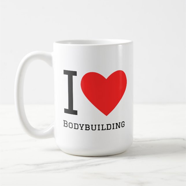 Mug J'adore le culturisme  (Gauche)
