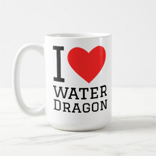 Mug J'adore le dragon d'eau