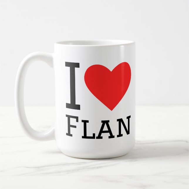 Mug J'adore le flan (Gauche)