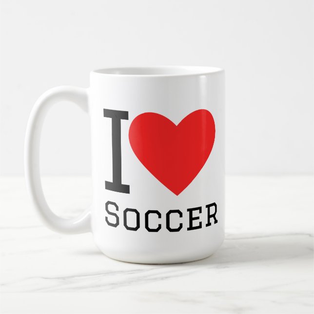 Mug J'adore le football (Gauche)