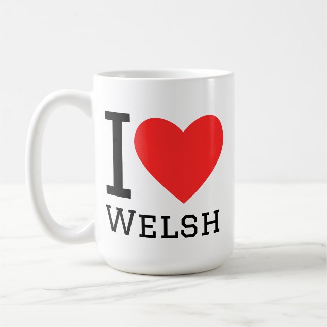Mug J'adore le gallois  (Gauche)