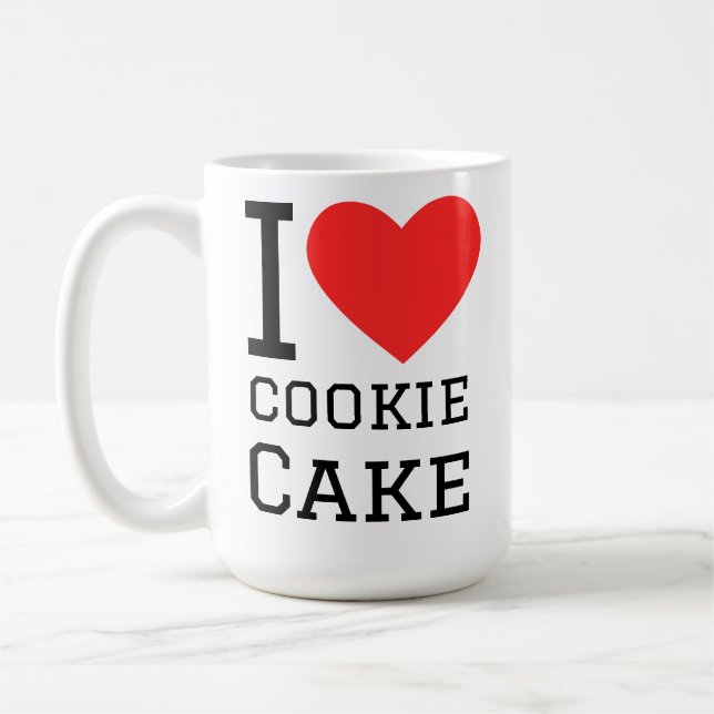 Mug J'adore le gâteau aux biscuits  (Gauche)