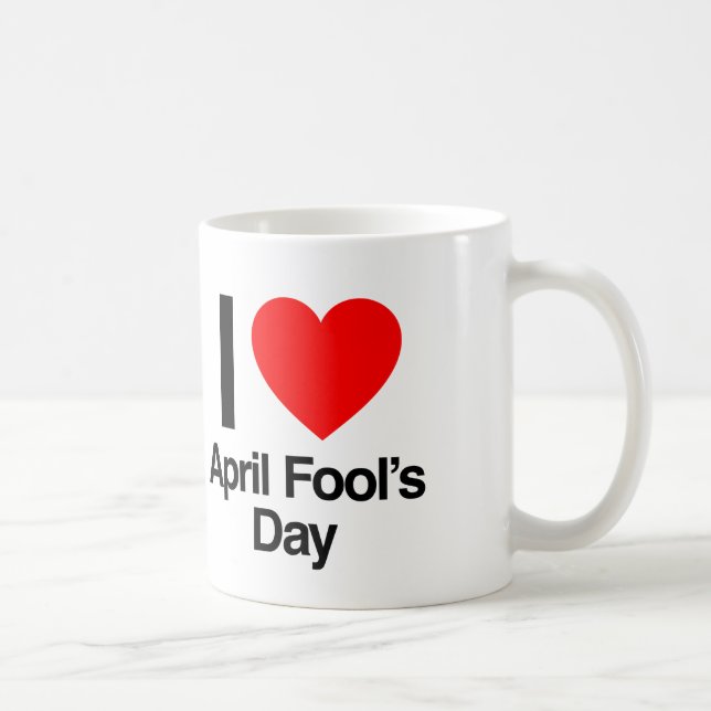 Mug j'adore le jour d'avril fool (Droite)