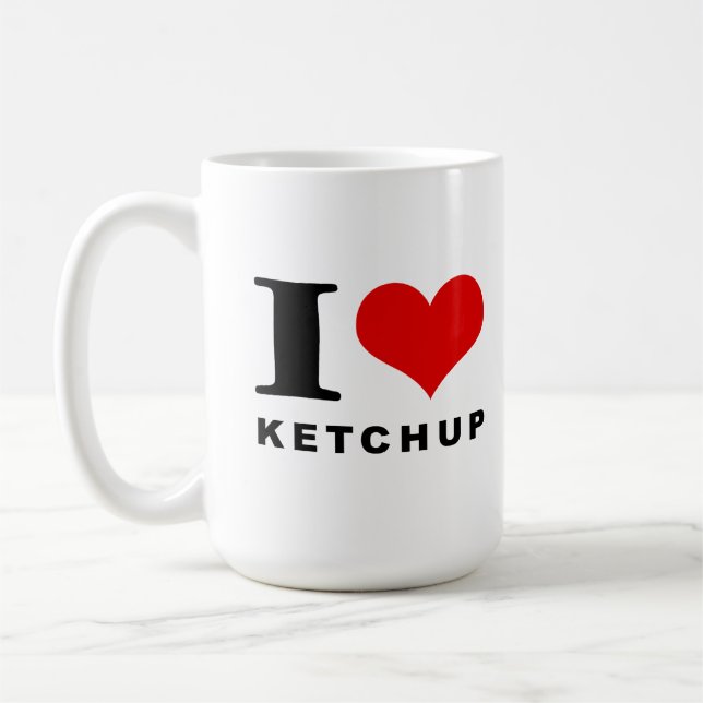Mug J'adore le ketchup (Gauche)