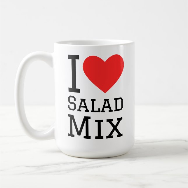Mug J'adore le mélange de salade (Gauche)