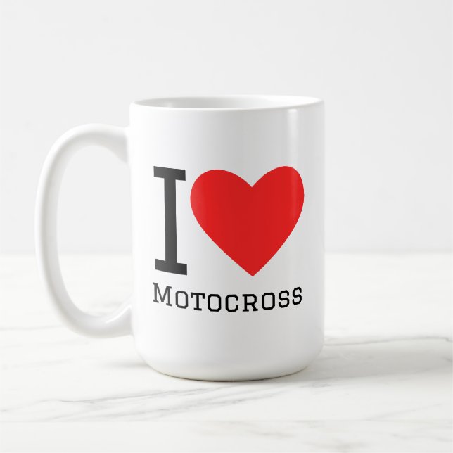 Mug J'adore le motocross (Gauche)