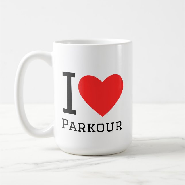 Mug J'adore le parkour (Gauche)
