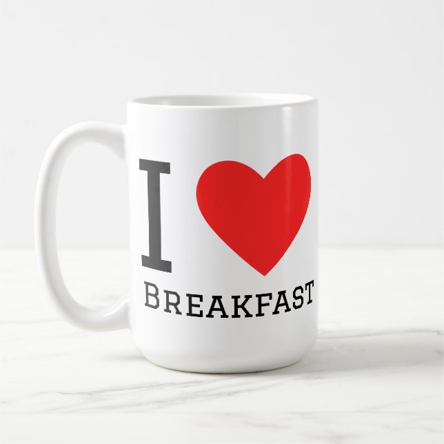 Mug J'adore le petit déjeuner  (Gauche)