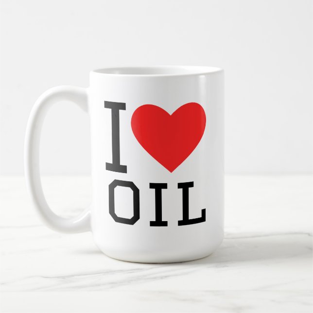 Mug J'adore le pétrole (Gauche)