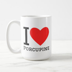 Mug J'adore le porc-épic