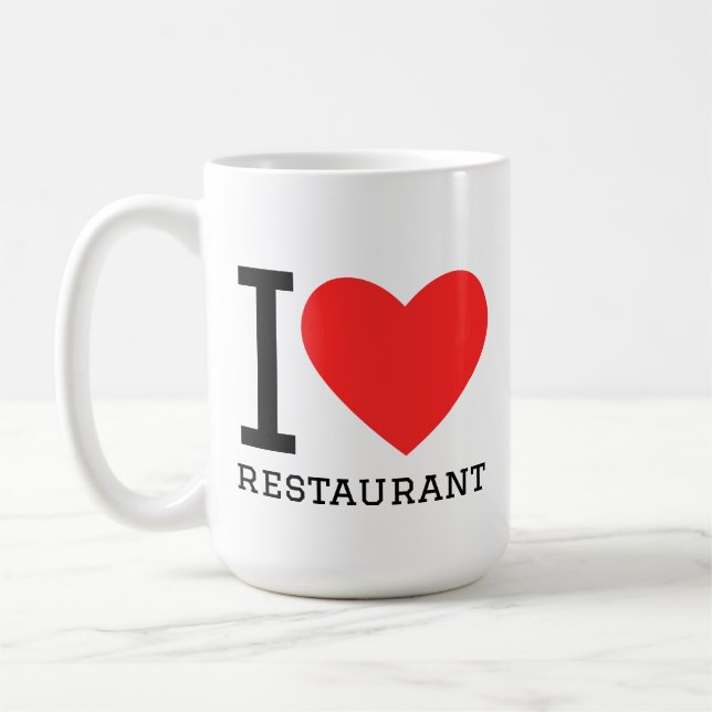 Mug J'adore le restaurant (Gauche)