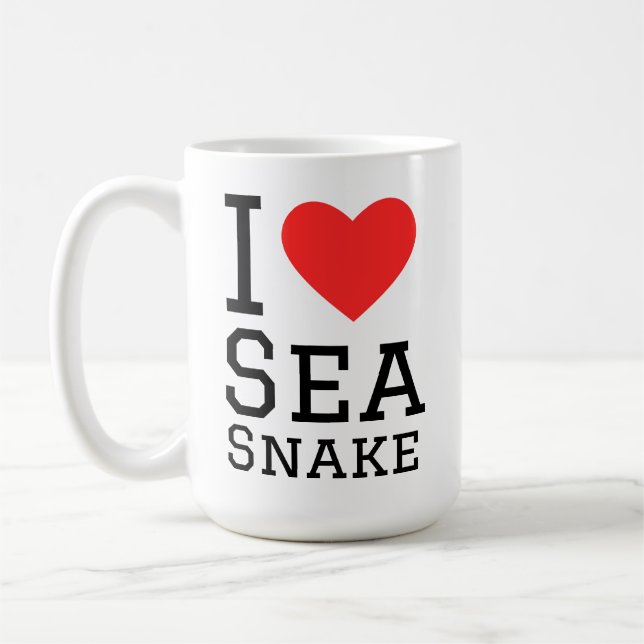 Mug J'adore le serpent marin (Gauche)