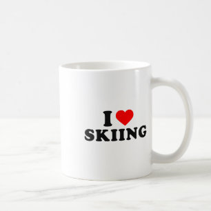 Mug J'adore le ski Amoureux de la neige