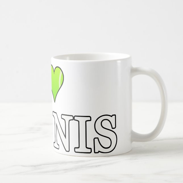 Mug J'adore le tennis (Droite)