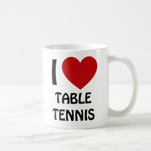Mug J'adore le tennis de table