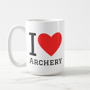 Mug J'adore le tir à l'arc